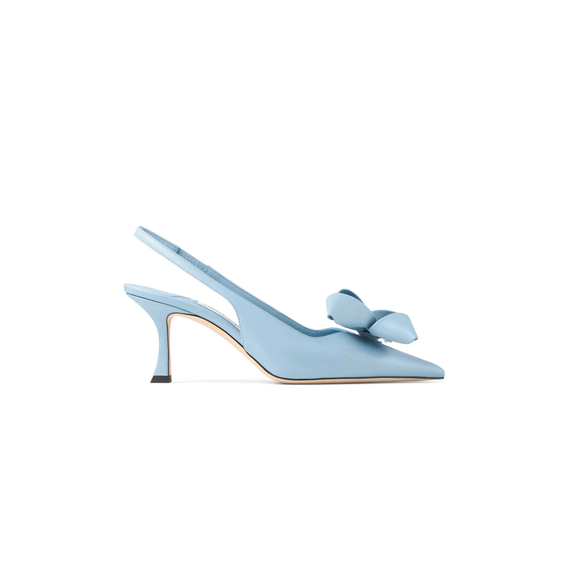 Ji*y Ch* staz sling back 70 dusty blue leather pumps stazsb70gkt